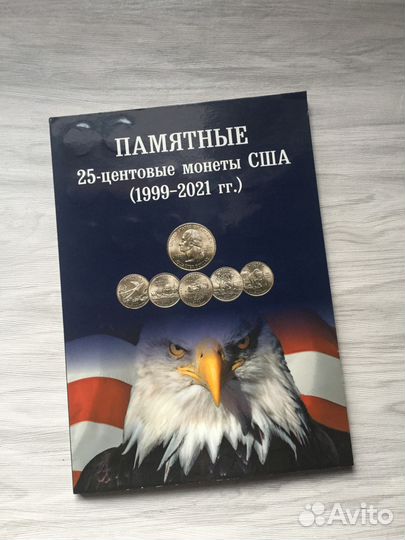 Набор 56 монет Штаты США - квотеры / 25 центов