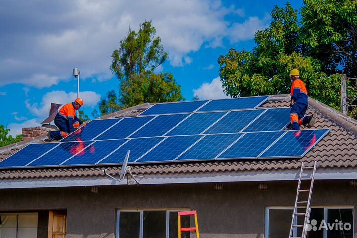 Установка солнечных батарей
