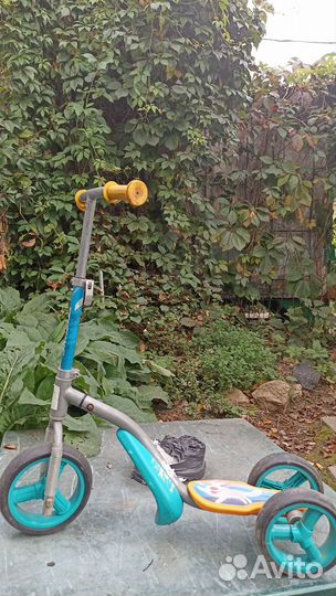 Самокат/беговел для малышей 2 в 1