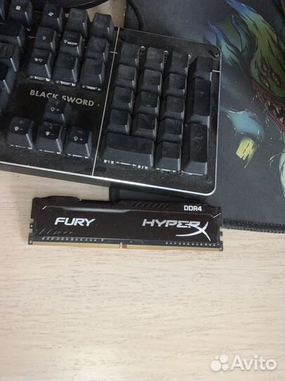 Hyper x fury Оперативная память ddr4 4gb