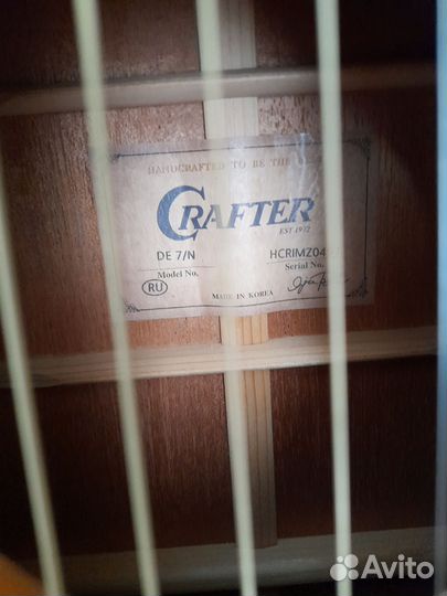 Акустическая гитара crafter корея