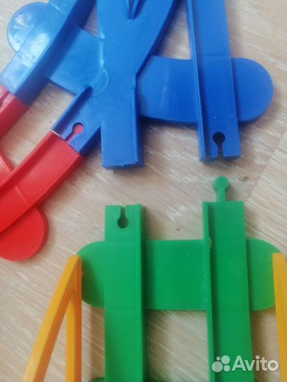 Конструктор с поездом полесье+поезд лего дупло