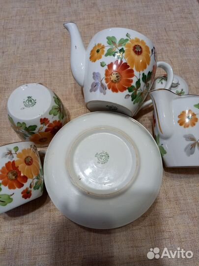 Чайная пара Песочное СССР 1954 г