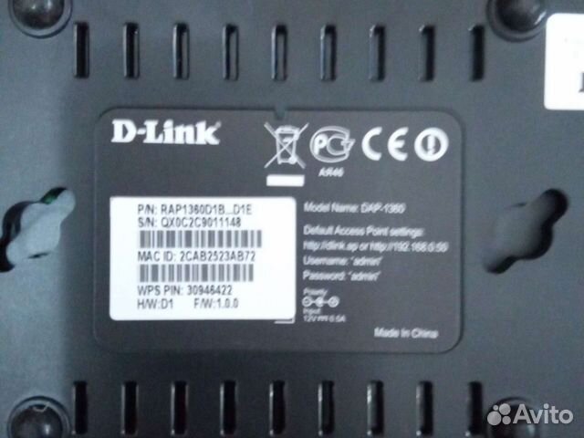 Точка доступа Wi-Fi D-Link DAP-1360