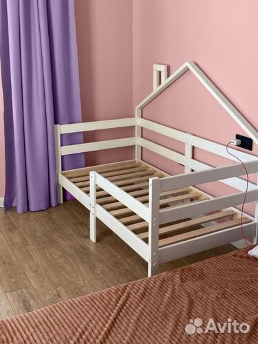 Кроватка для малыша с бортиком Терем Инк берёза