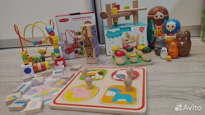 Развивающие деревянные игрушки