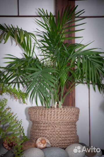 Кашпо из джута