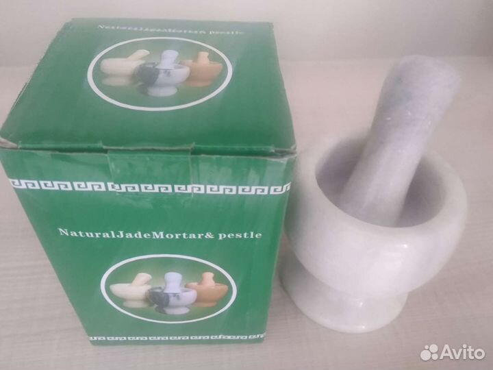 Ступка новая из мрамора