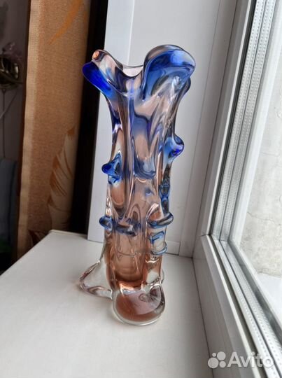 Ваза Богемское стекло СССР