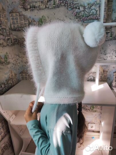 Шапка шлем, капор детский