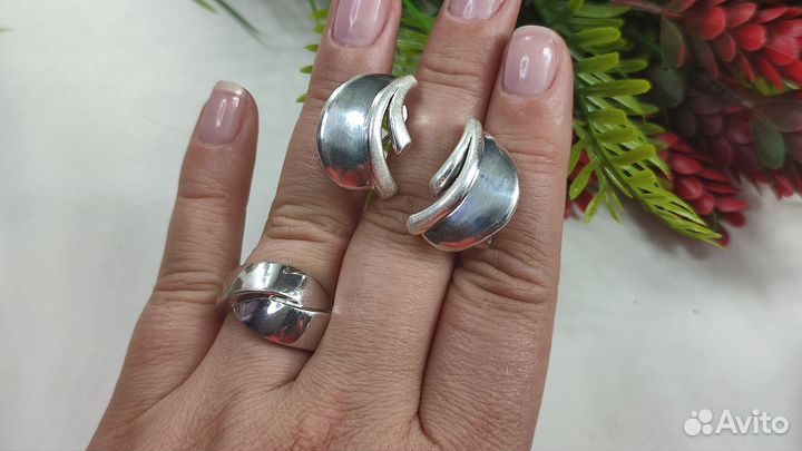 Крутые, массивные серьги DEN'O 9,27 гр, s925