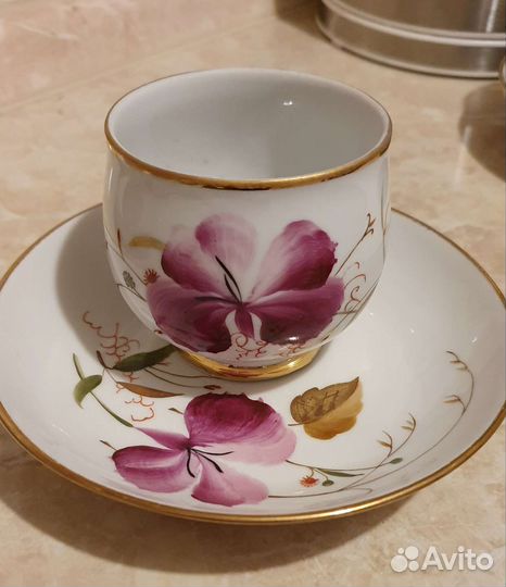 Кофейная пара лфз на форме бутон