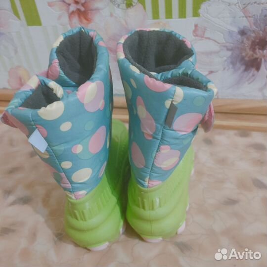 Резиновые сапоги утеплённые