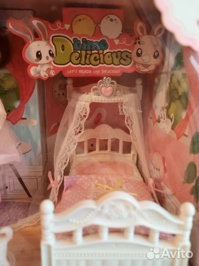 Игровой набор новый кукла с мебелью 16 пред