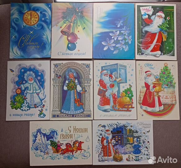 Новогодние открытки СССР
