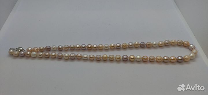 Бусы натуральный жемчуг 54 см