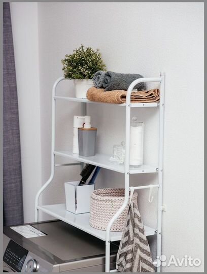 Стеллаж над стиральной машиной для ванной комнаты
