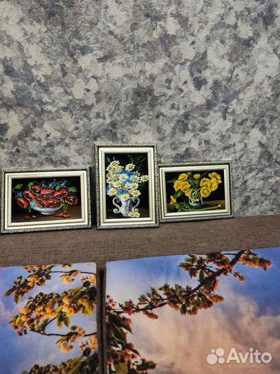 Картины маслом ручной работы на бархате