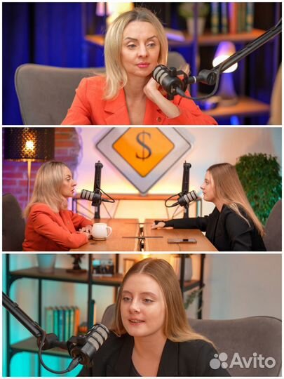 Съемка подкастов, подкаст студия