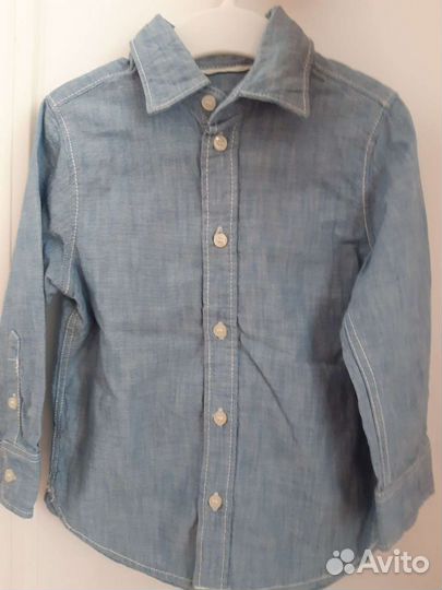 Рубашка х/б джинсовая
