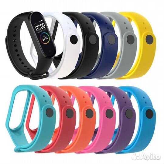 Cиликоновый ремешок для Xiaomi Mi band 3/4/5/6