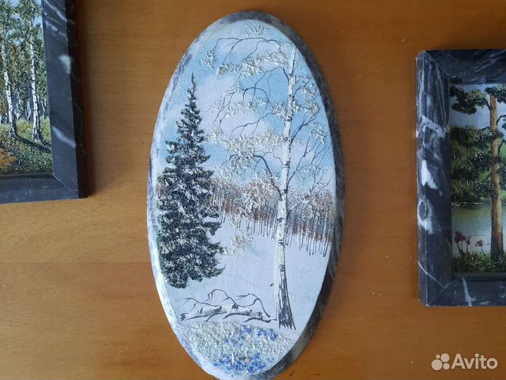 Панно из камня