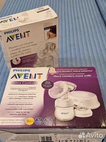Молокоотсос avent электрический и ручной
