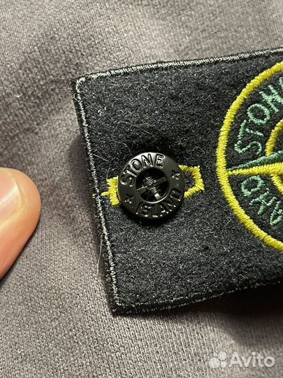 Худи толстовка Stone Island 21FW стальной серый L