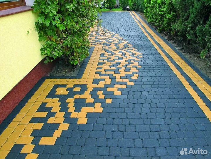 Укладка плитки тротуарной