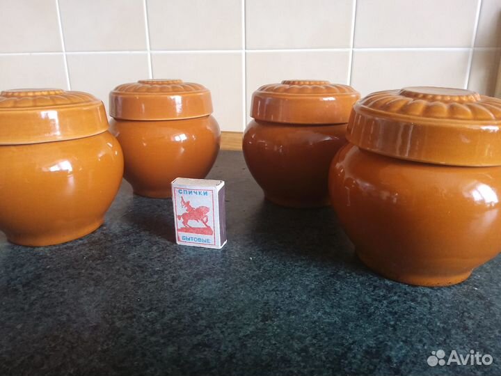 Горшочки для запекания с крышками сссрновые