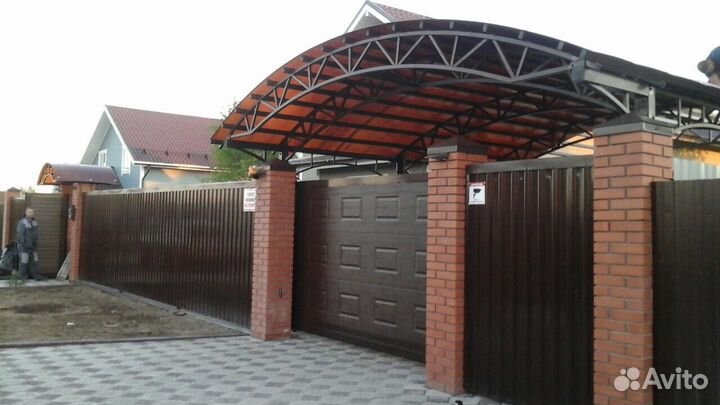 Строительство домов, кровля, навесы,заборы,отделка