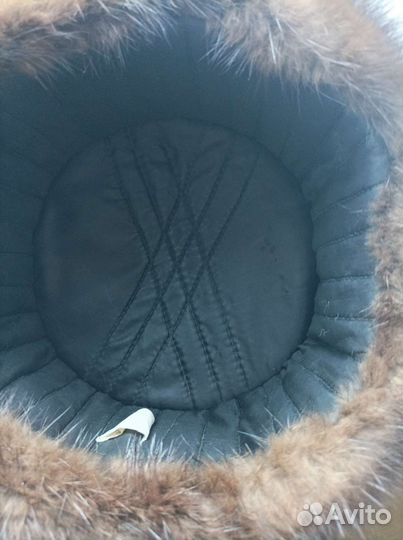 Норковая мужская шапка