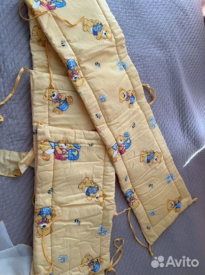 Бортики и балдахин в детскую кроватку