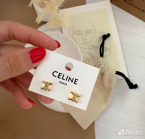 Серьги celine