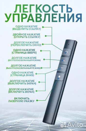 Презентер, кликер лазерный в наличии. Новый