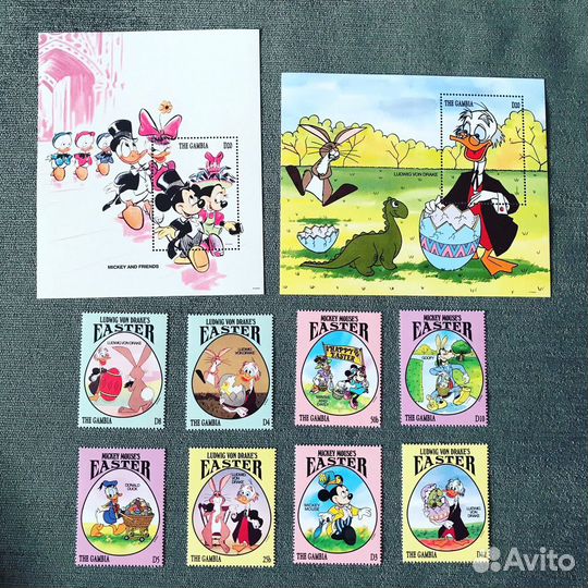 Почтовые марки по теме Мультфильмы Дисней