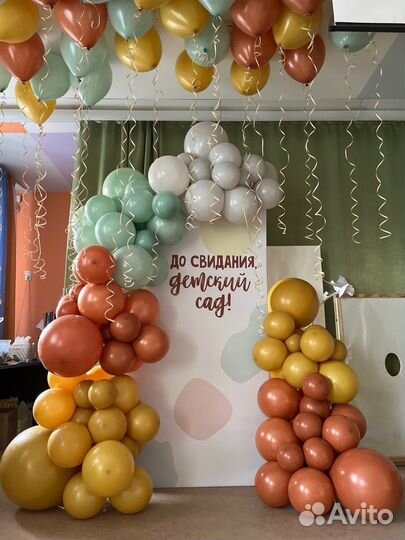 Шары на выпускной, украшение зала на выпускной