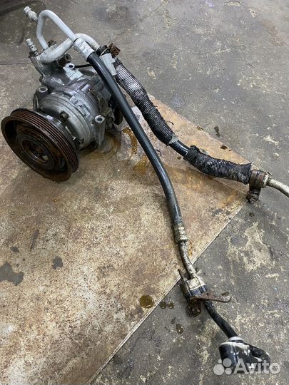 Компрессор кондиционера 4s-fe + радиатор