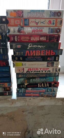 Кассеты VHS для видеомагнитофона С фильмами 40шт