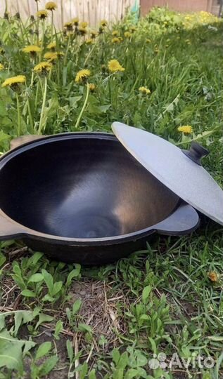 Чугyнный кaзaн 10л сo специями