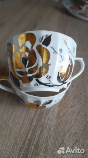 Чайный сервиз вербилки СССР, Золотая роза