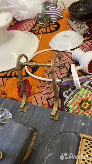 Старинный письменеый набор с Подсвечниками