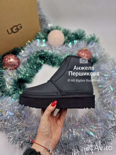 Ugg Neumel Platform Zip Ultra Matte Black