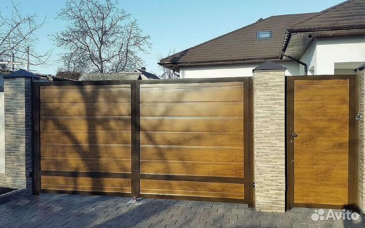 Ворота распашные. Изготовление и монтаж
