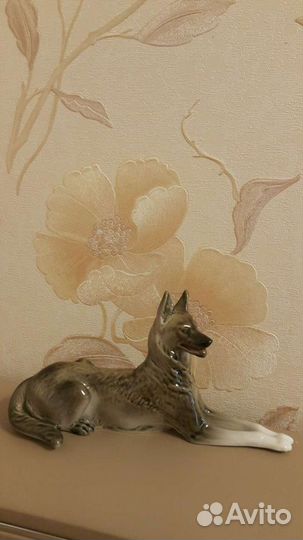 Статуэтка фарфор овчарка