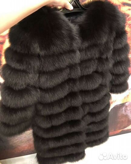 Натуральныи мех песец 100 * трансформер 4в1 *