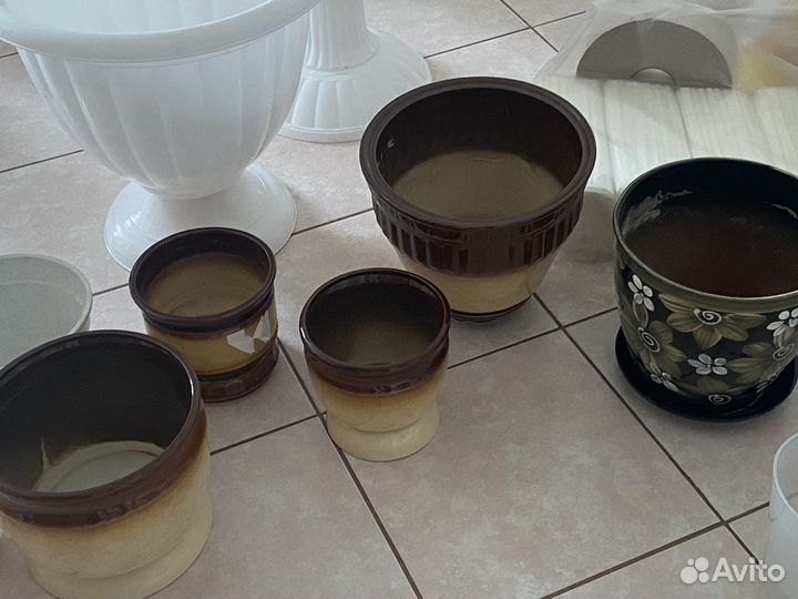 Вазоны для цветов пластик