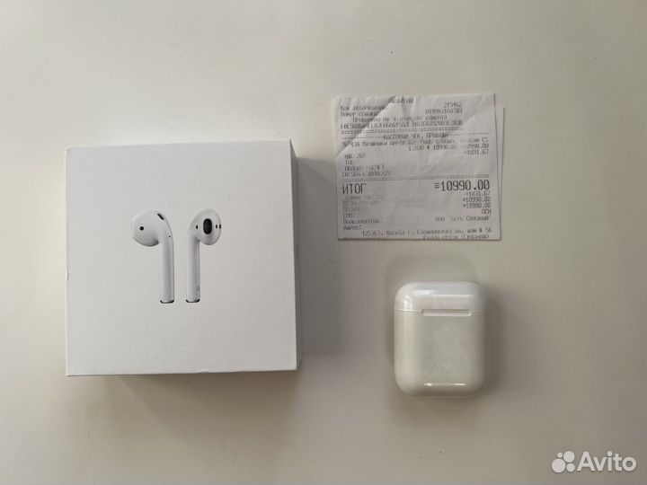 Airpods 2 оригинал левый кейс