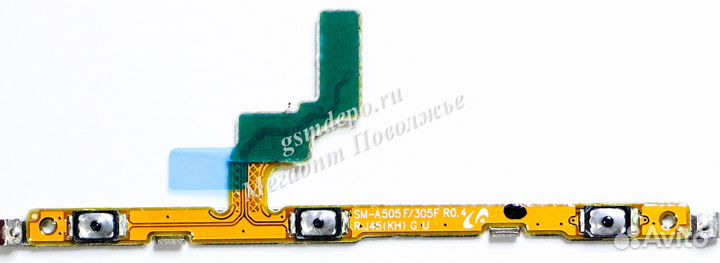 Шлейф Samsung A205F/A305F/A405F/A505F на кнопки гр