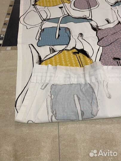 Шторы, пошитые из ткани IKEA